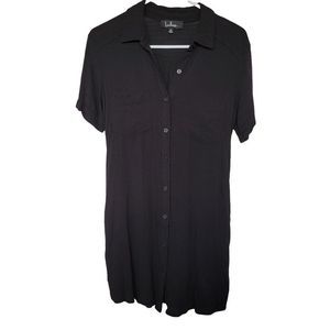 Lulu's Black Shirt Dress Size XS